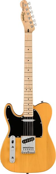 Squier Affinity Telecaster Electric Guitar, Left-Handed, Butterscotch Blonde, Action Position Back