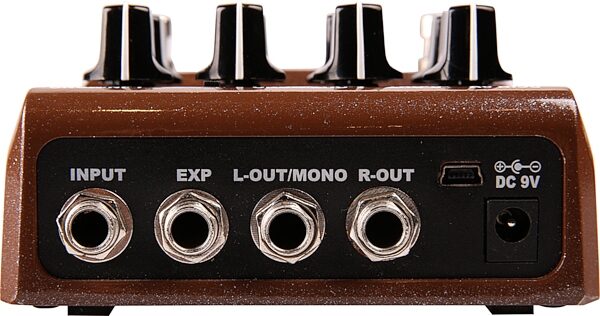 NUX Roctary Octave and Rotary Pedal, Rear detail Back