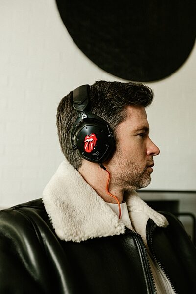 V-Moda Crossfade 2 Wireless Rolling Stones Edition Bluetooth Headphones, No Filter, Action Position Front