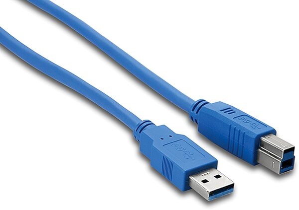 Hosa SuperSpeed USB 3.0 Cable, Type A to Type B, 6', USB-306AB, Main