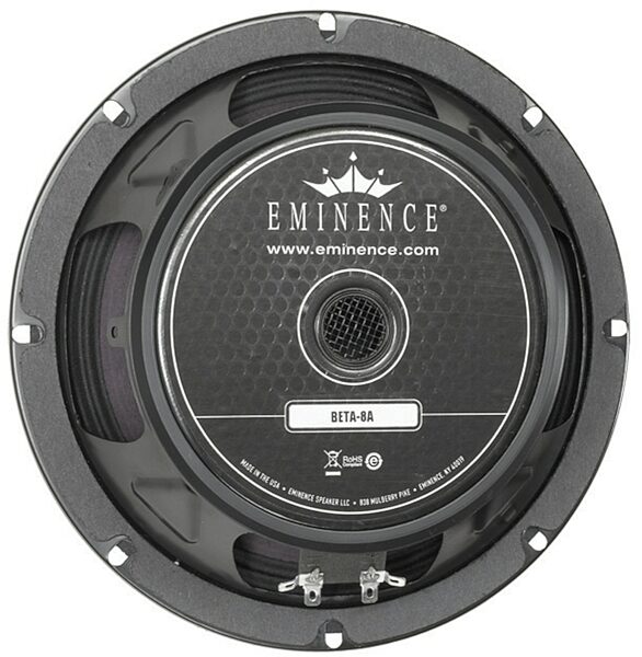 Eminence Beta-8A Replacement PA Speaker (225 Watts), 8&quot;, 8 Ohms, Main--Beta 8A