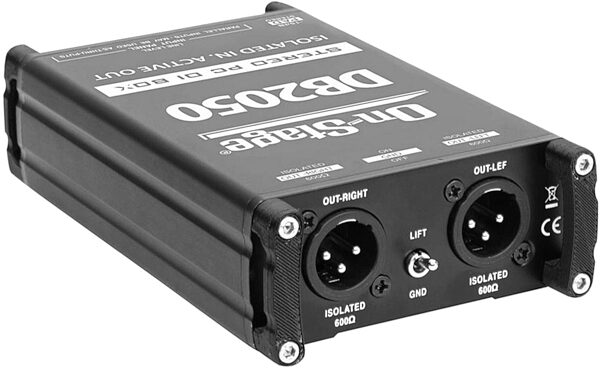 On-Stage DB2050 Active Multimedia Direct Box, New, Angle