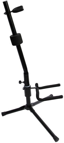 On-Stage GS7141 Push-Spring Locking Acoustic Guitar Stand, New, Angle