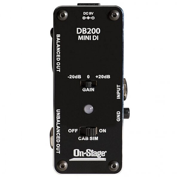 On-Stage DB200 Mini DI Direct Injection Box, New, Action Position Back