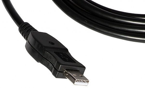 On-Stage IC-10U Instrument to USB Cable, 10', Detail Front