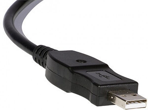 On-Stage MC12-10U Microphone to USB Cable, 10', Detail Front