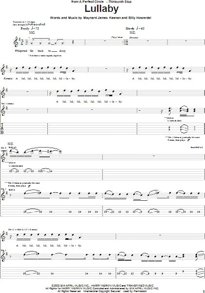 Lullaby Guitar Tab Zzounds 9027