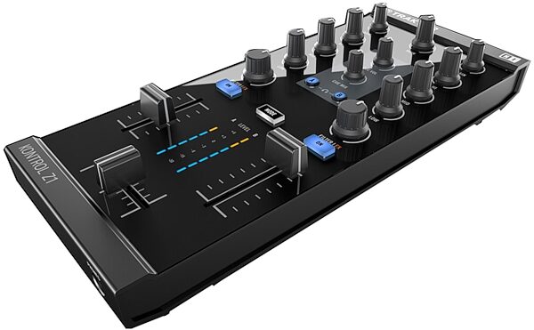Native Instruments Traktor Kontrol Z1 DJ Mixing Interface, New, Angle