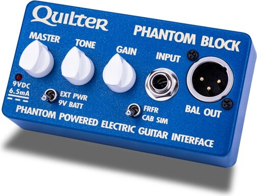Quilter Phantom Block Electric Guitar Direct Box, New, Angled Front