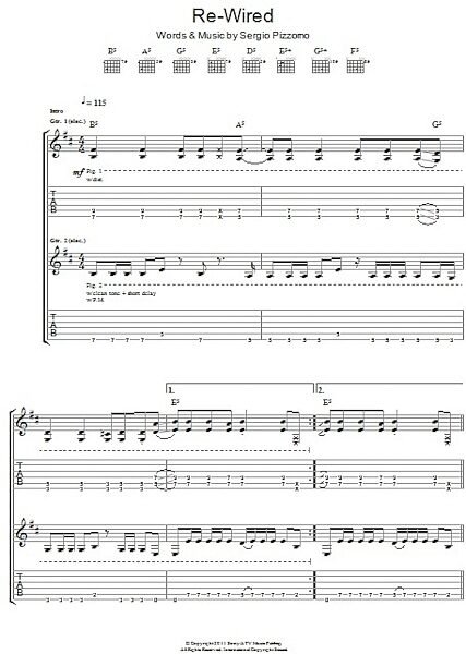 Re-Wired - Guitar TAB, New, Main