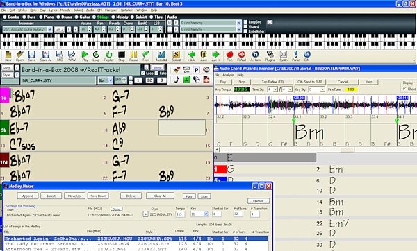 PG Music Band in a Box (Windows), Screenshot - Composite