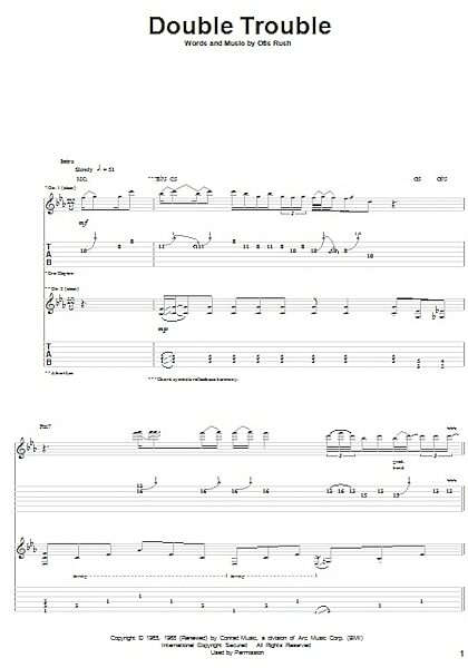 Double Trouble - Guitar TAB, New, Main