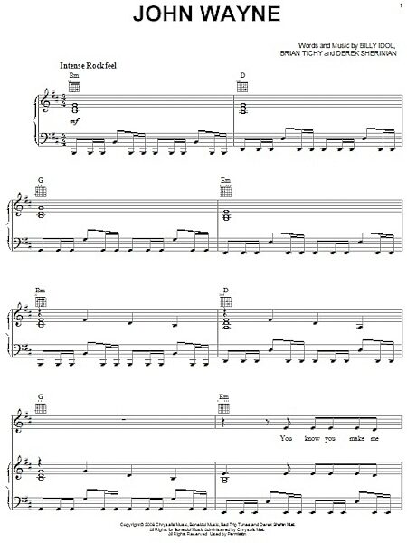 John Wayne - Piano/Vocal/Guitar, New, Main