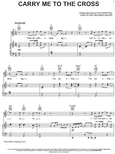 Carry Me To The Cross - Piano/Vocal/Guitar, New, Main