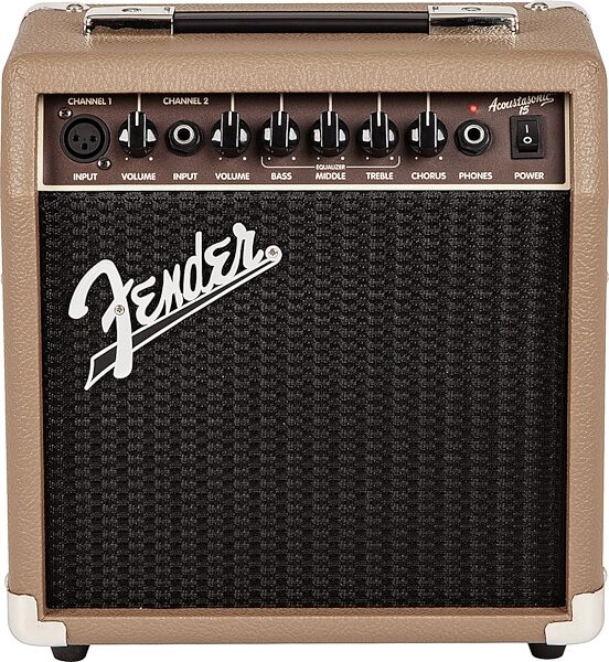 Fender Acoustasonic 15 Acoustic Guitar Combo Amplifier (15 Watts), New, Main
