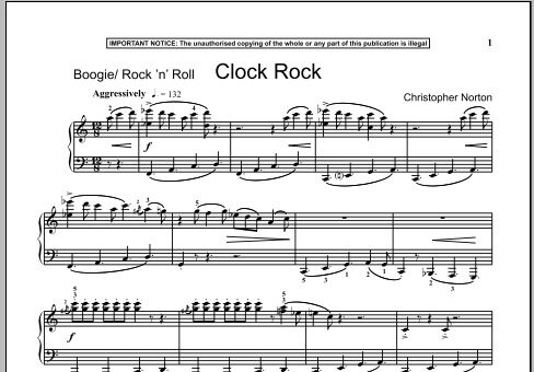 Clock Rock - Piano Solo, New, Main