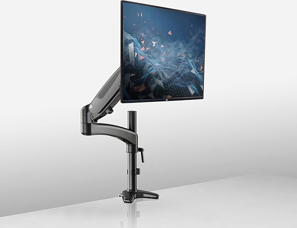 K&M Desktop Clamp-Style Monitor Stand, New, Detail Side