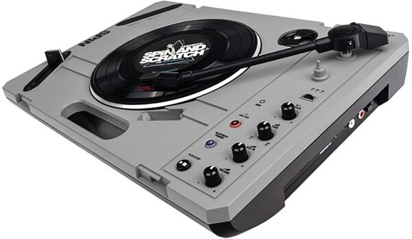 Reloop Spin Portable Belt-Drive Turntable System, New, Action Position Back