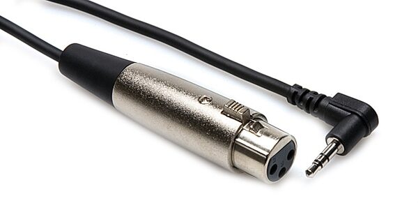 Hosa XVM Female XLR to Right-Angle TRS 1/8" Cable, 2 Foot, XVM-102F, Main
