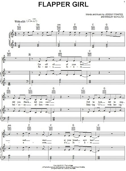 Flapper Girl - Piano/Vocal/Guitar, New, Main