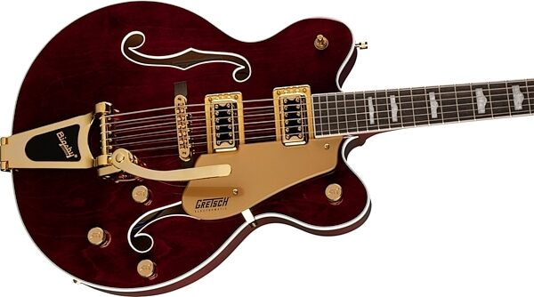 Gretsch G5422TG Electromatic Hollowbody Double Cutaway Electric Guitar, Walnut, Action Position Side