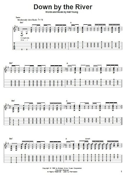 Down By The River - Guitar Tab Play-Along, New, Main