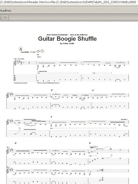 Guitar Boogie Shuffle - Guitar TAB, New, Main