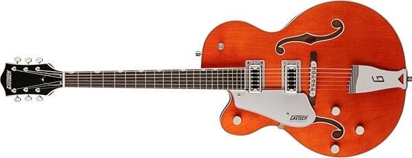 Gretsch G5420LH Electromatic Hollowbody Electric Guitar, Left-Handed, Orange Stain, Action Position Front