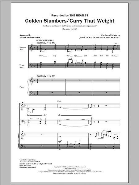 Golden Slumbers - Choral, New, Main