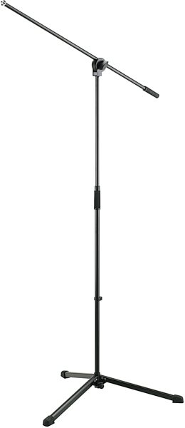 K&M 254B Tripod Microphone Boom Stand, Black, Main