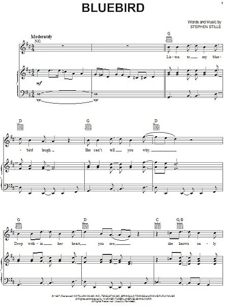 Bluebird - Piano/Vocal/Guitar, New, Main