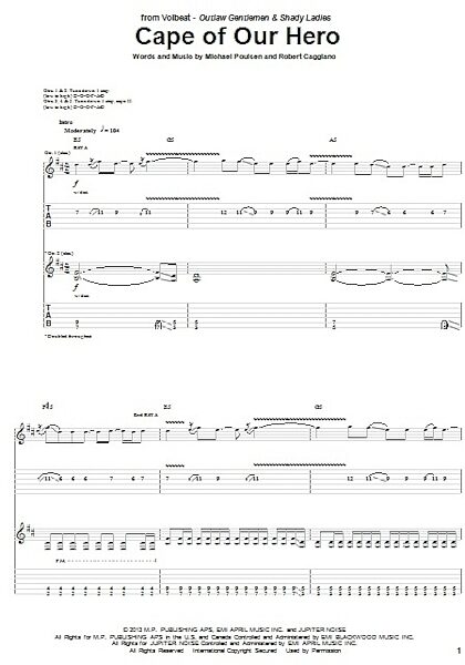 Cape Of Our Hero - Guitar TAB, New, Main