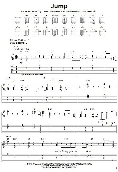 Jump - Easy Guitar with TAB, New, Main