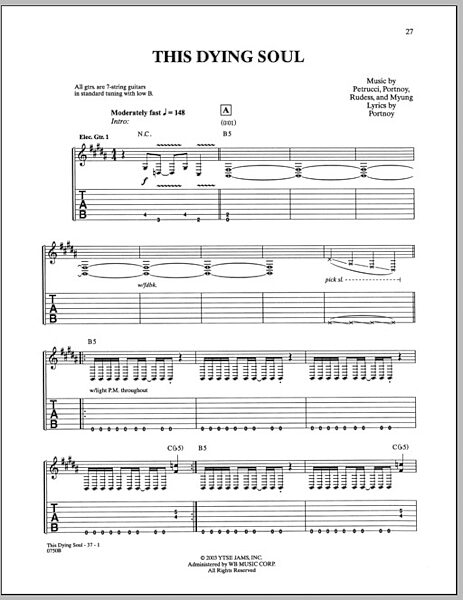 This Dying Soul - Guitar TAB, New, Main