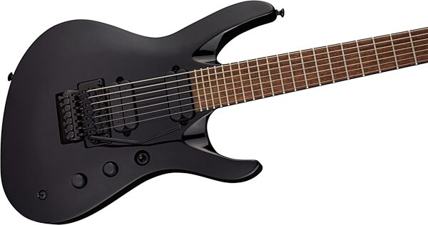 Jackson Pro Chris Broderick Soloist 7 Electric Guitar with Floyd Rose, Black, Action Position Back