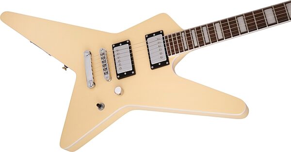 Jackson PRO Series Star Gus G Signature Electric Guitar, Star Ivory, Action Position Back