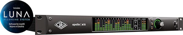 Universal Audio Apollo X16 Thunderbolt 3 Audio Interface, Heritage Edition: Includes premium suite of 10 UAD plug-in titles valued at $2,490, Main