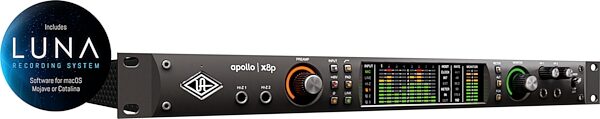 Universal Audio Apollo X8P Thunderbolt 3 Audio Interface, Heritage Edition: Includes premium suite of 10 UAD plug-in titles valued at $2,490, Angle