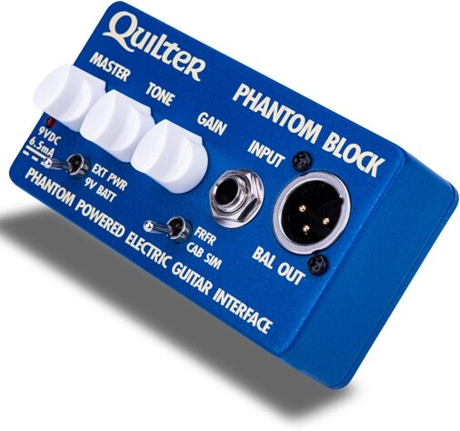 Quilter Phantom Block Electric Guitar Direct Box, New, Angled Front