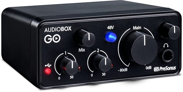 PreSonus AudioBox GO Mobile USB Audio Interface, New, view