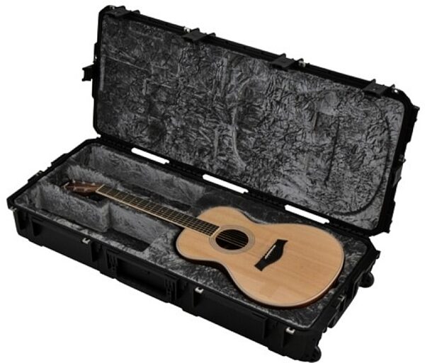 SKB 3i Series Waterproof Rolling Classical Guitar Case, Black, 3I-4217-30, Black - Left