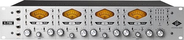 Universal Audio 4-710D 4-Channel Microphone Preamp, New, Main