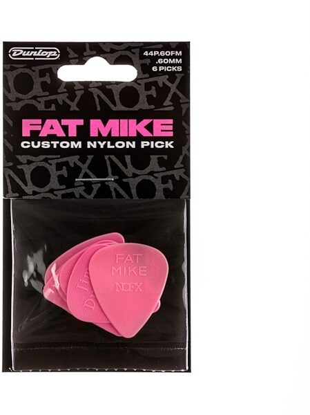 Dunlop Fat Mike Custom Nylon Guitar Pick, 44P060FM, view