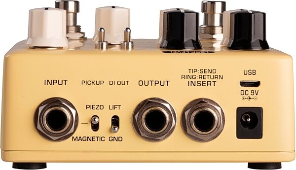 NUX Stageman Floor Acoustic Preamp Pedal with Looper, New, Rear detail Back