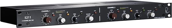 Rupert Neve Designs 5211 Dual-Channel Microphone Preamplifier, New, Angled Front