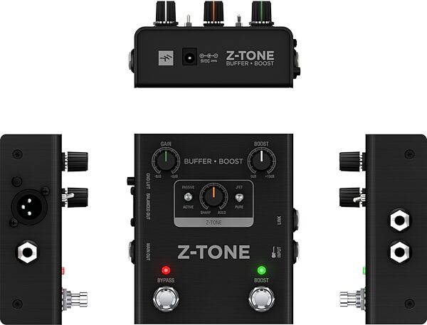 IK Multimedia Z-Tone Buffer Boost Preamp DI Direct Box, New, Action Position Control Panel