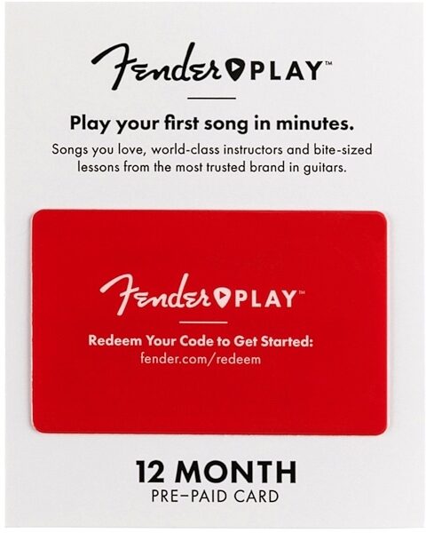 Fender Play Subscription Gift Card, Boxed, 12 Month, Main