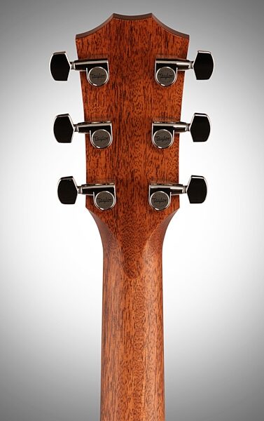 Taylor 314ce Grand Auditorium Cutaway Acoustic-Electric Guitar, Headstock Straight Back