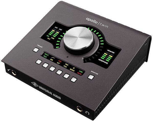 Universal Audio Apollo Twin DUO MkII Thunderbolt 2 Audio Interface, DUO, Heritage Edition: Includes premium suite of 5 UAD plug-in titles valued at $1,345, Angle
