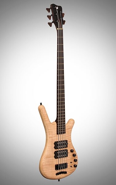 Warwick German Corvette DB 5 Bolt-On Electric Bass, 5-String (with Gig Bag), Body Left Front